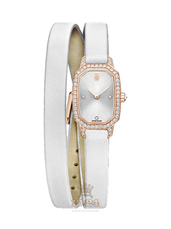 Harry Winston Emerald Collection Watch EMEQHM18RR001 18 mm Pink gold Case White Dial
