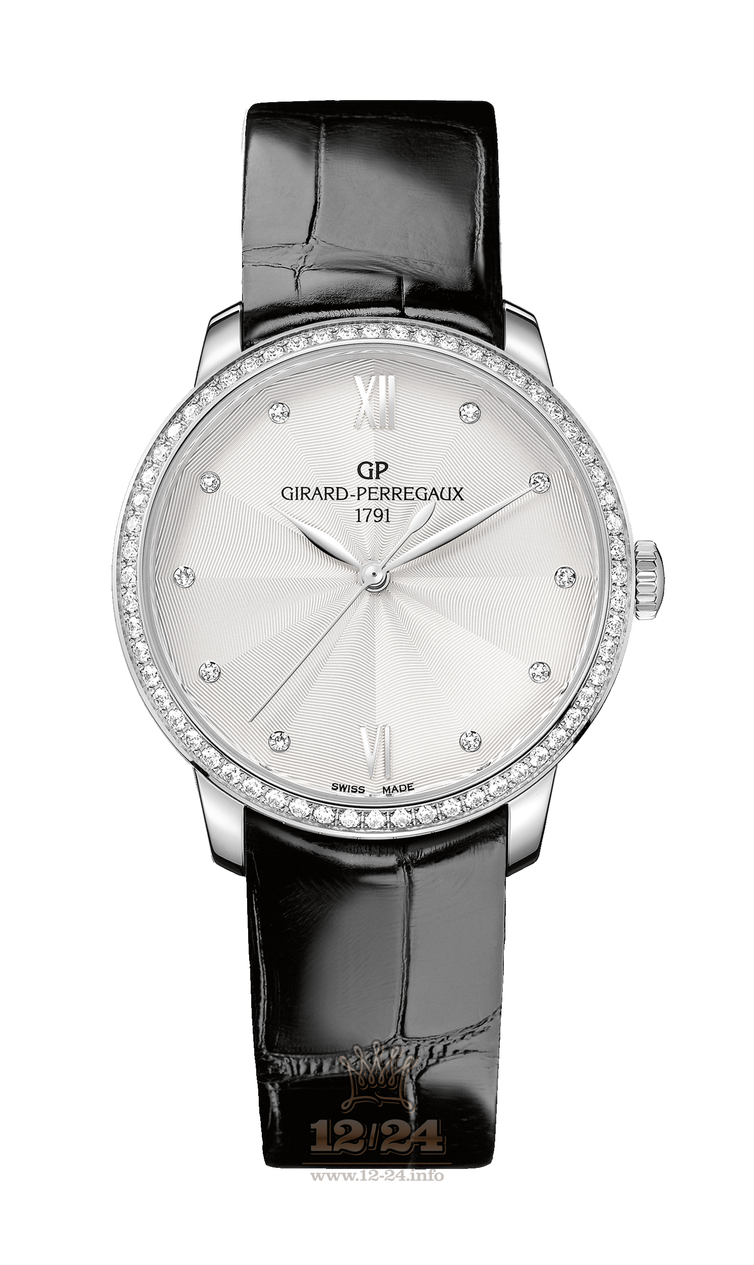 Girard Perregaux 1966 Watch 49523D11A171-CB6A White gold Case Silver Dial