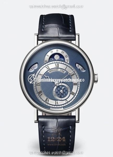 Breguet Classique Watch 7337BB/Y5/9VU 39 mm White gold Case Dark blue Dial
