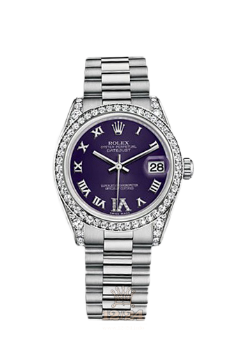Rolex Datejust Watch 178159-0064 31 mm White gold Case Purple Dial