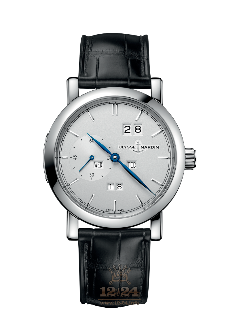 Ulysse Nardin Classic Watch 333-900 41 mm Stainless steel Case Silver Dial