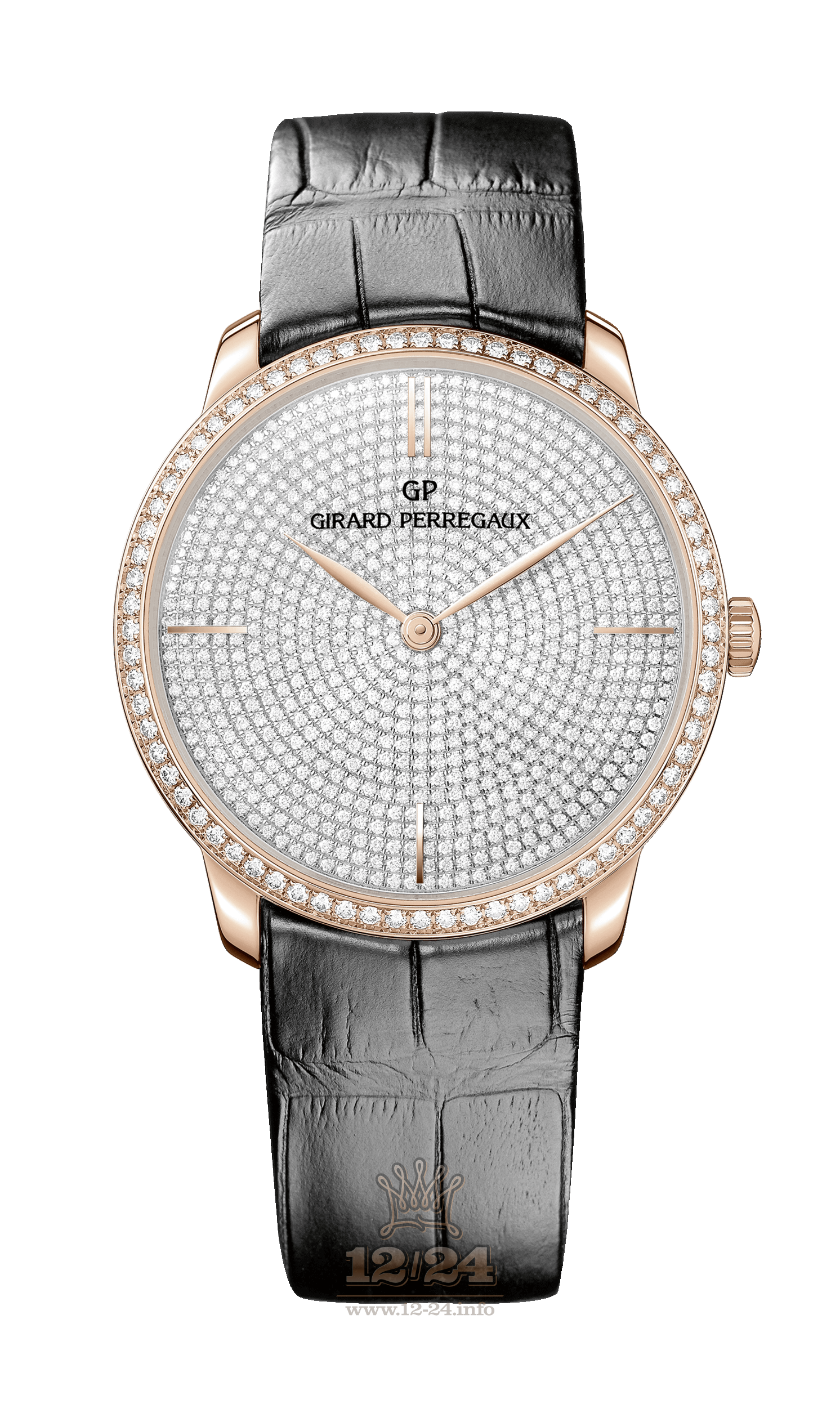Girard Perregaux 1966 Watch 49525D52A1B1-BK6A Pink gold Case Silver Dial