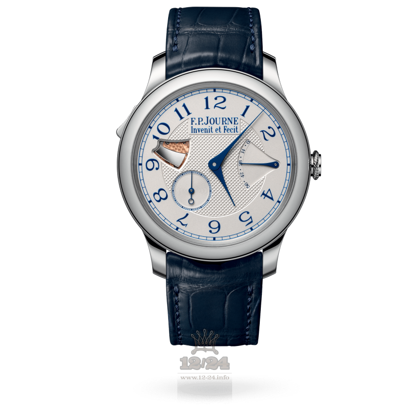 F.P.Journe Souveraine Watch FPJ-Co-Souveraine-RepetitionMinute-AL-CuirSt 40 mm Stainless steel Case Silver Dial