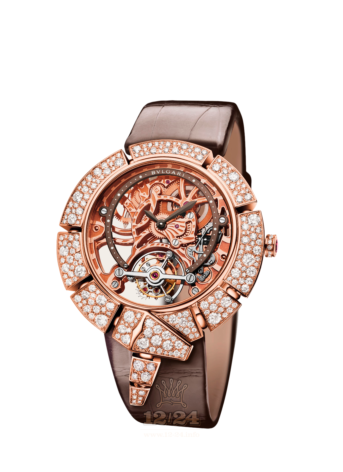 Bvlgari Serpenti Watch 102724 SPP41C11GDLTBSK 41 mm Pink gold Case Golden Dial