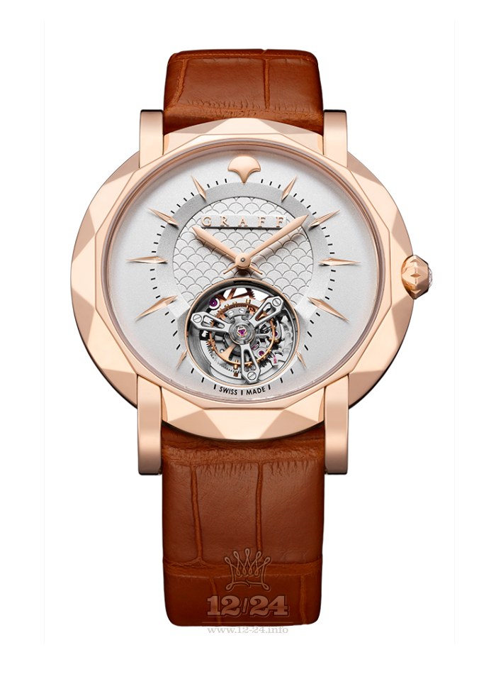 Graff MasterGraff Watch MGU43PGW2 43 mm Pink gold Case White Silver Dial