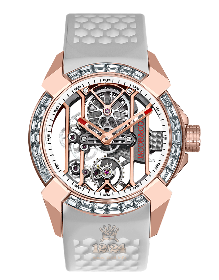 Jacob & Co High Jewelry Masterpieces Watch EX100.40.LD.OW.A 44 mm Pink gold Case