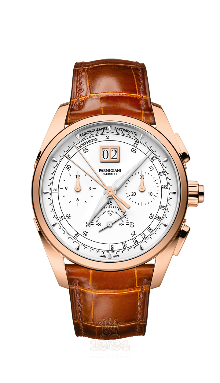 Parmigiani Fleurier Tonda Watch PFH282-1002400-HA4041 Pink gold Case White Dial