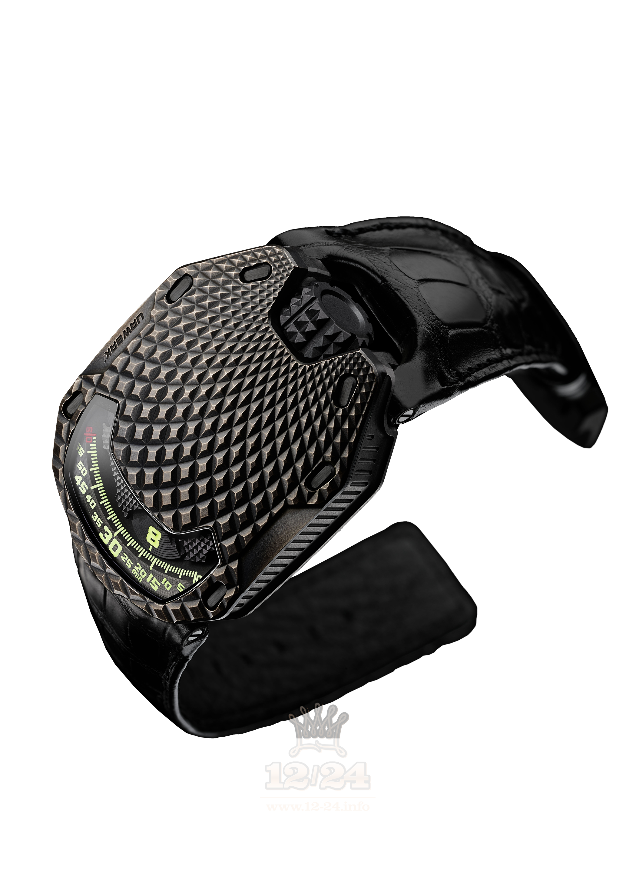 Urwerk UR-105 Watch UR-105 T-REX 40 mm Titanium Bronze Case Black Dial