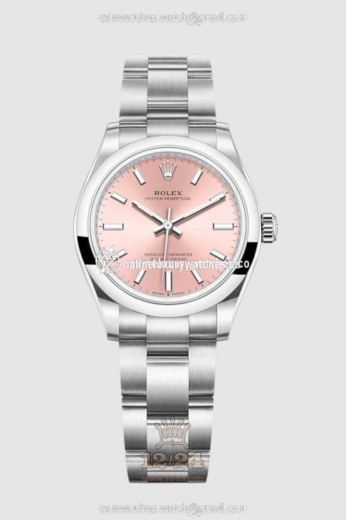 Rolex Oyster Perpetual Watch 277200-0004 31 mm Stainless steel Case Pink Dial