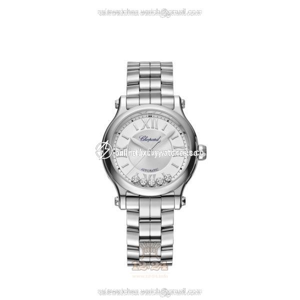 Chopard Happy Sport Watch 278608-3002 33 mm Stainless steel Case Silver Dial