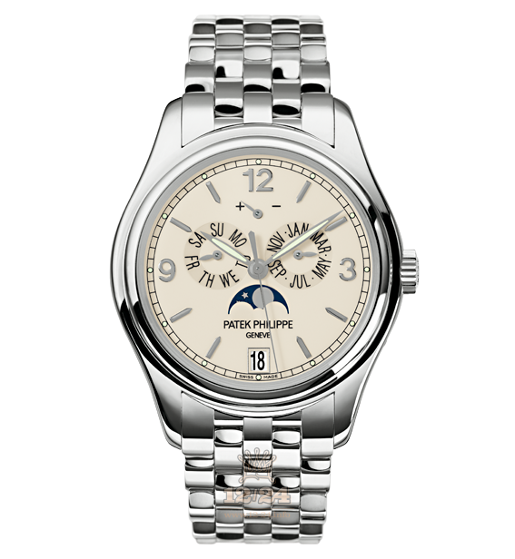 Patek Philippe Complications Watch 5146/1G-001 39 mm White gold Case Beige Dial