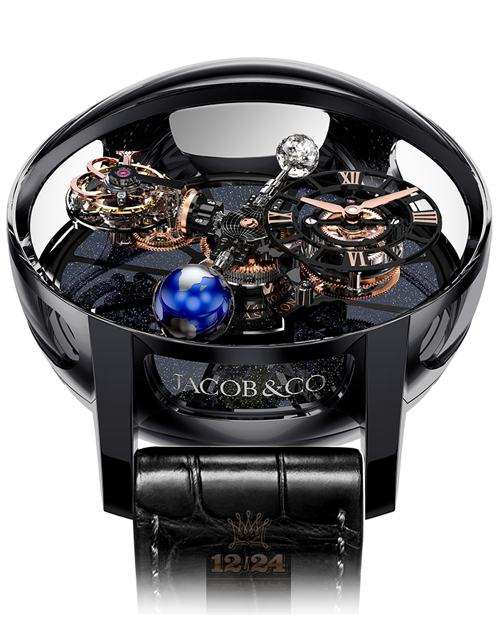 Jacob & Co Grand Complication Masterpieces Watch AT140.95.AA.SD.A 50 mm Sapphire Ceramics Case