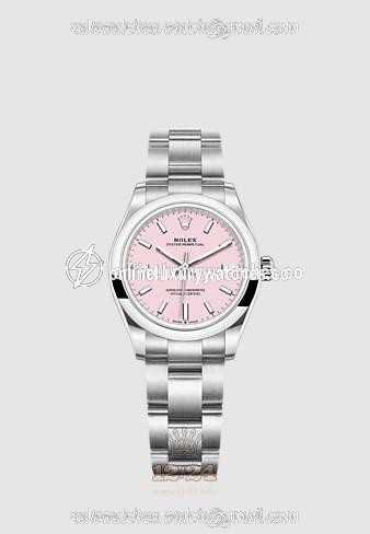 Rolex Oyster Perpetual Watch 277200-0009 31 mm Stainless steel Case Pink Dial
