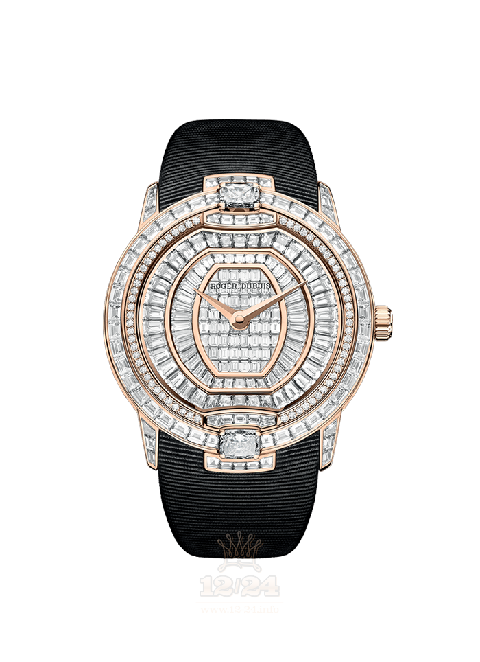 Roger Dubuis Velvet Watch RDDBVE0014 36 mm Pink gold Case Golden Dial