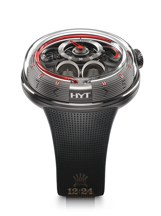 HYT H1.0 Watch H02022 49 mm Stainless steel Case Black Gray Dial