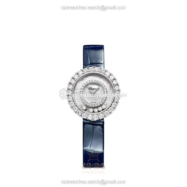 Chopard Happy Diamonds Watch 205369-1001 29 mm White gold Case White Dial