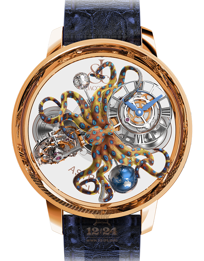 Jacob & Co Grand Complication Masterpieces Watch AT120.40.OU.SD.B 50 mm Pink gold Case