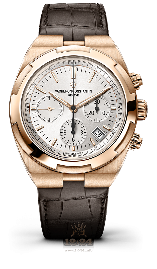 Vacheron Constantin Overseas Watch 5500V/000R-B074 42 mm Pink gold Case White Silver Dial