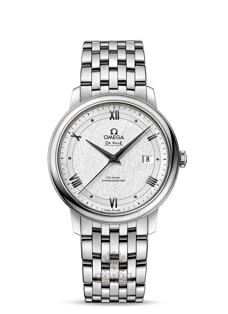 Omega Prestige Watch 424.10.40.20.02.005 40 mm Stainless steel Case Silver Dial