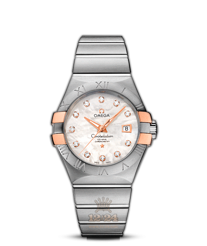 Omega Constellation Watch 123.20.31.20.55.003 31 mm Steel / Pink gold Case White Dial
