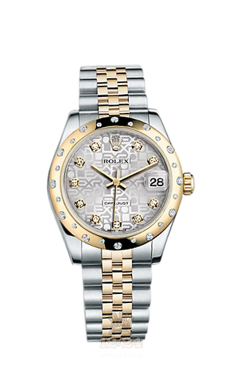 Rolex Lady-Datejust Watch 178343-0025 31 mm Steel / Yellow gold Case Silver Dial