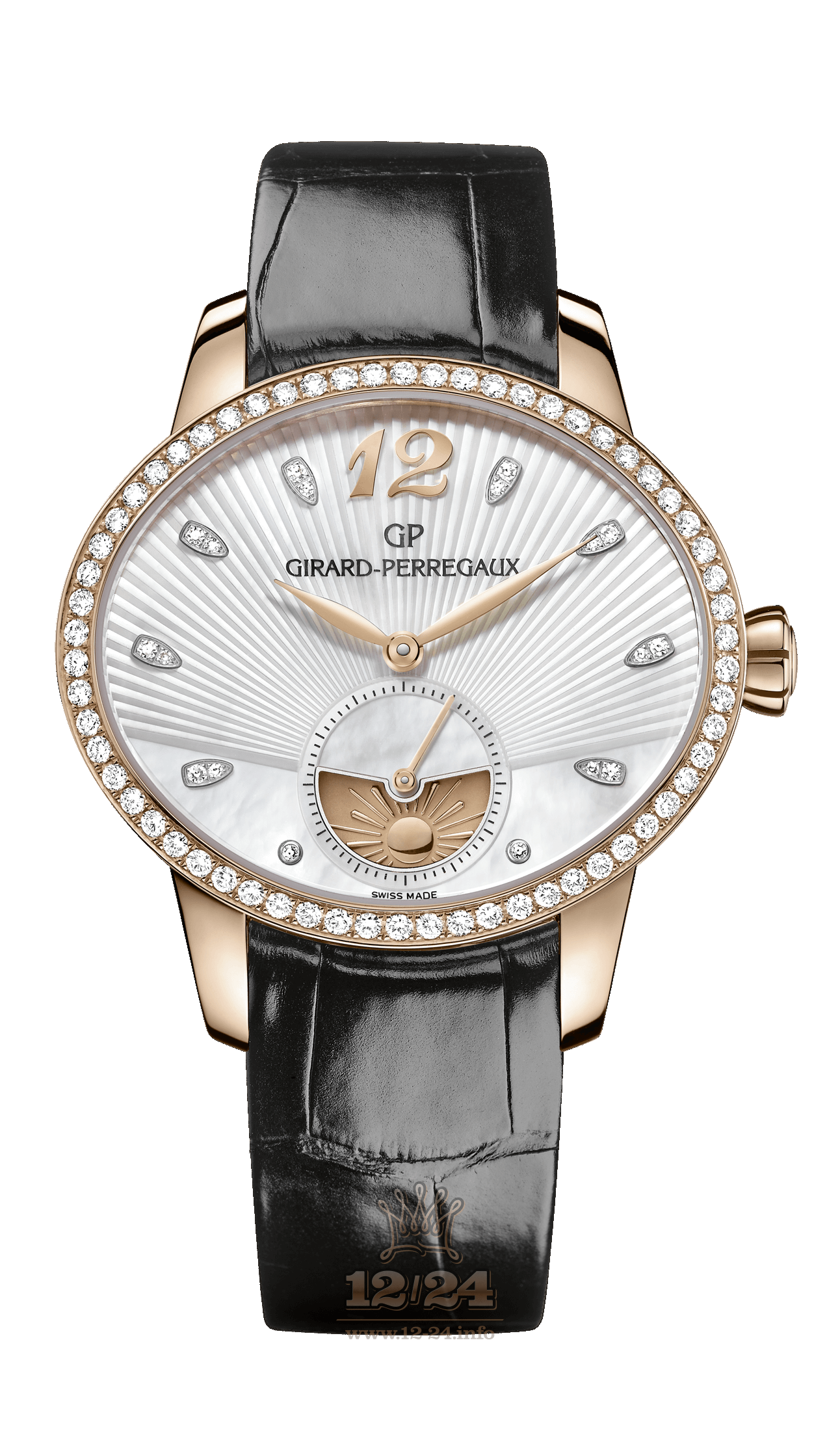 Girard Perregaux Cats Eye Watch 80488D52A751-CK6A 35 mm Pink gold Case White Dial