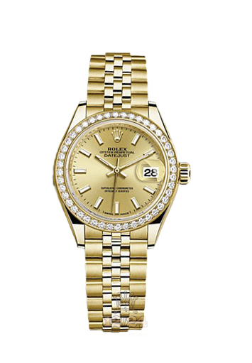 Rolex Datejust Watch 279138rbr-0013 28 mm Yellow gold Case Golden Dial
