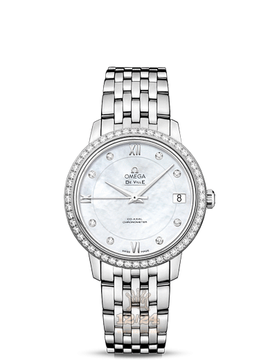 Omega Prestige Watch 424.15.33.20.55.001 33 mm Stainless steel Case White Dial