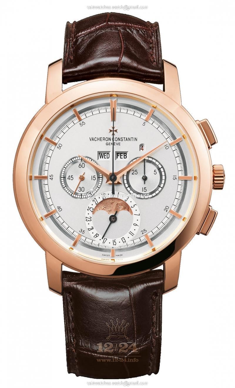 Vacheron Constantin Traditionnelle Watch 47292/000R-9392 43 mm Pink gold Case White Silver Dial