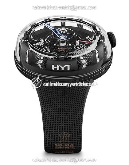 HYT H20 Watch 251-AD-467-BF-RU 51 mm Stainless steel DLC coating Case Black Gray Dial