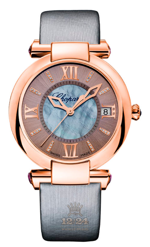 Chopard Imperiale Watch 384822-5005 36 mm Pink gold Case Gray Blue Dial