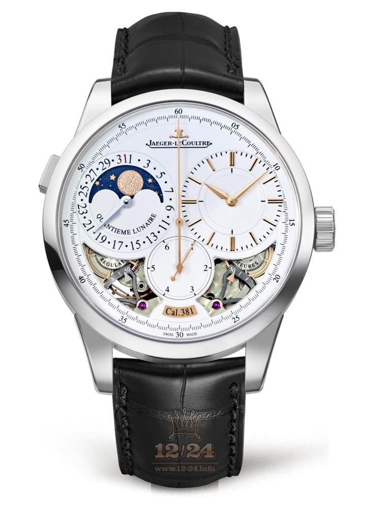 Jaeger-LeCoultre Duometre Watch 6043420 40 mm White gold Case Silver Dial