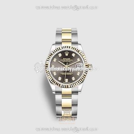 Rolex Datejust Watch 278273-0021 31 mm Stainless steel Yellow gold Case Gray Dial