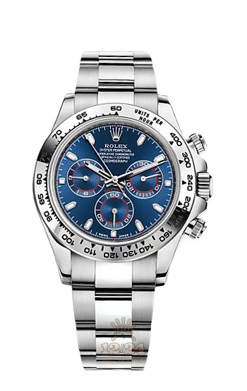 Rolex Cosmograph Daytona Watch 116509-0071 40 mm White gold Case Dark blue Dial