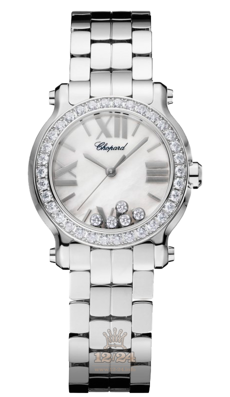 Chopard Happy Diamonds Watch 278509-3010 30 mm Stainless steel Case White Dial