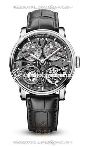 Arnold Son Royal Collection Watch 1ETAS.B01A.C113S 46 mm Stainless steel Case Black Dial