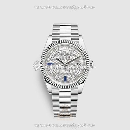 Rolex Day-Date Watch 228236-0009 40 mm Platinum Case
