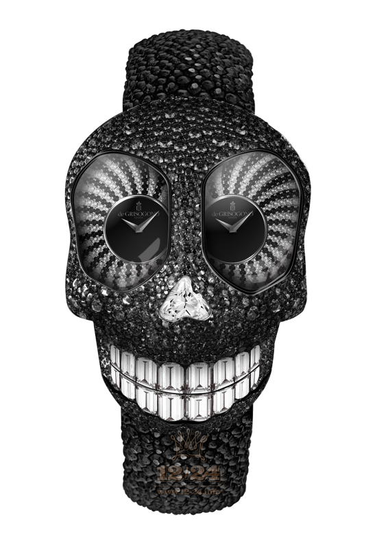 de Grisogono Crazyskull Watch CS-S03 White gold Case Black Dial