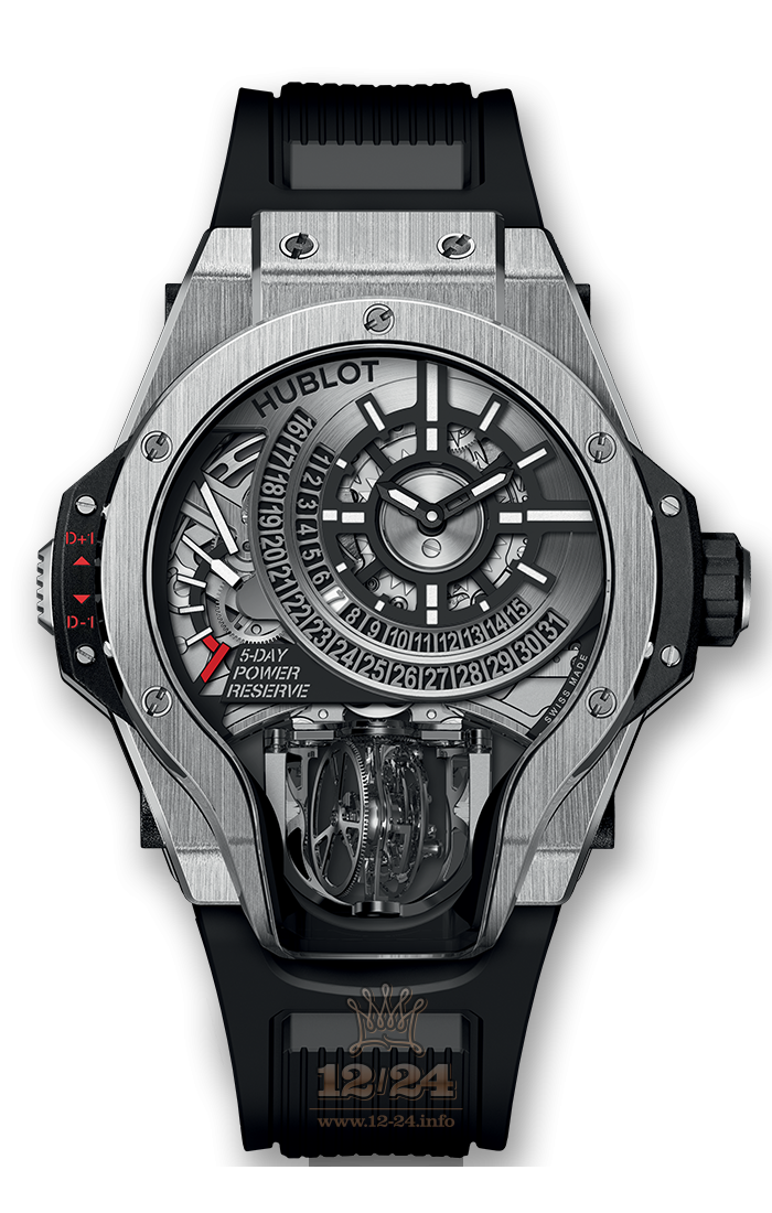 Hublot MP Collection Watch 909.NX.1120.RX 49 mm Titanium Case Black Silver Dial