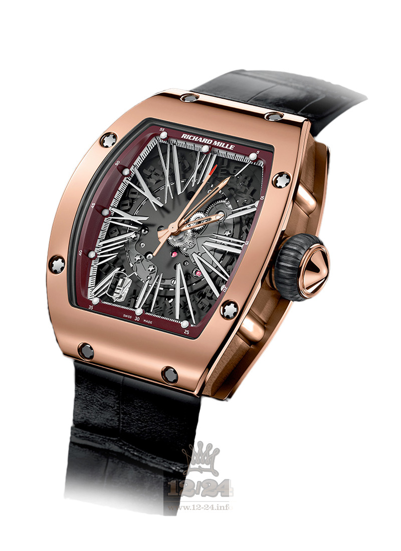 Richard Mille Men's Collection Watch RM 023 Automatic 45 mm Pink gold Case