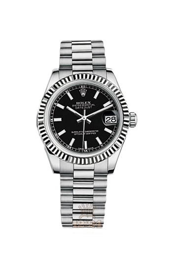 Rolex Datejust Watch 178279-0046 31 mm White gold Case Black Dial