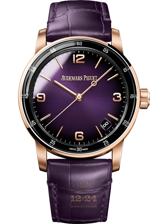 Audemars Piguet Code 11.59 Watch 15210OR.OO.A616CR.01 41 mm Pink gold Case Purple Dial