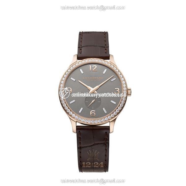 Chopard L.U.C Watch 171948-5001 40 mm Pink gold Case Gray Dial