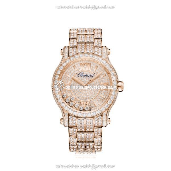 Chopard Happy Sport Watch 274891-5002 36 mm Pink gold Case