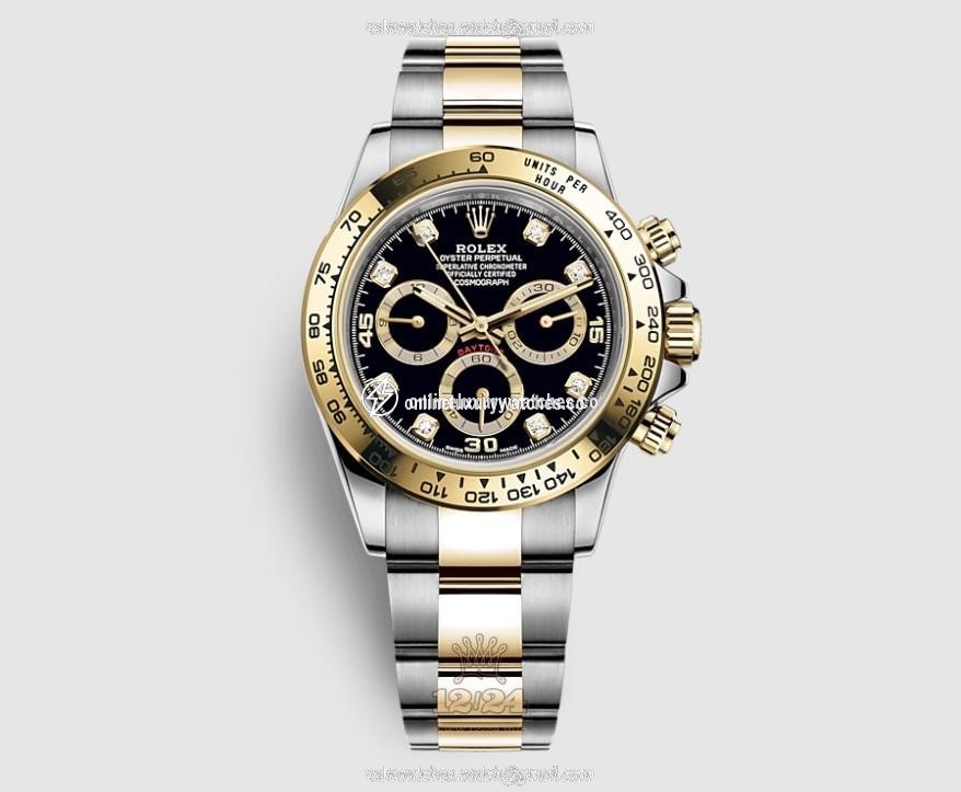 Rolex Cosmograph Daytona Watch 116503-0011 40 mm Stainless steel Yellow gold Case Black Dial