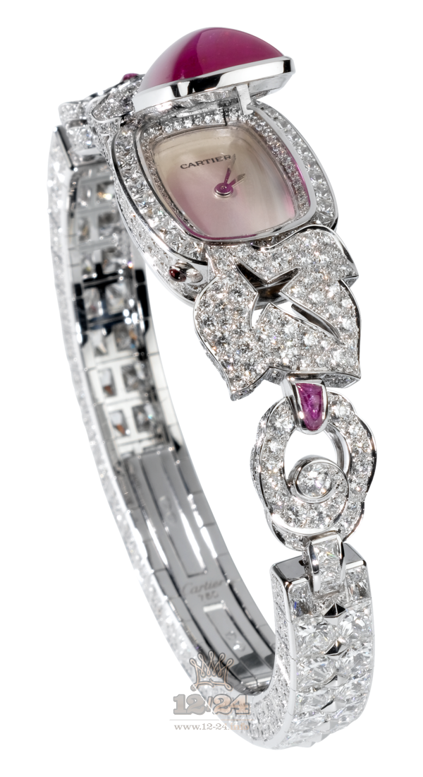 Cartier Creative jewelry watches Watch HPI00237 White gold Case Pink Dial