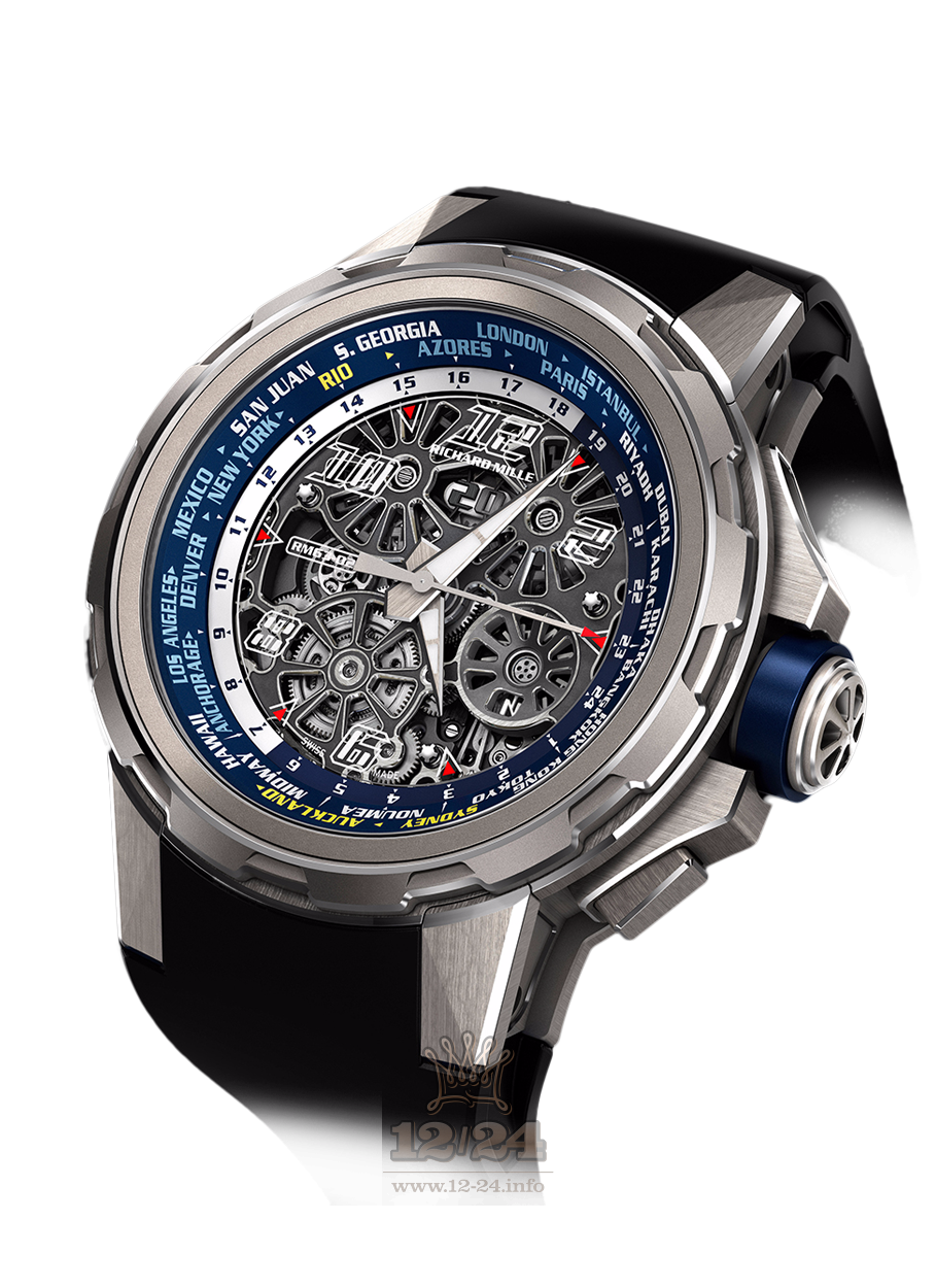 Richard Mille Men's Collection Watch RM63-02 Ti 47 mm Titanium Case