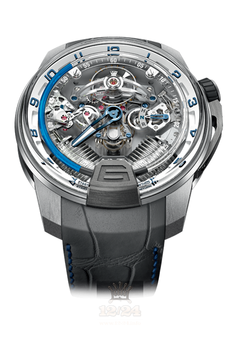 HYT H2 Watch 248-tw-oo-bf-ra 49 mm White gold Titanium Case