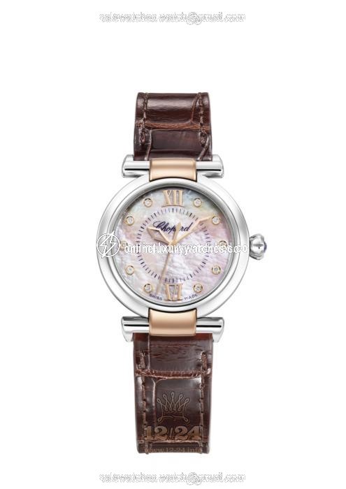 Chopard Imperiale Watch 388563-6013 29 mm Steel / Pink gold Case Pink Dial