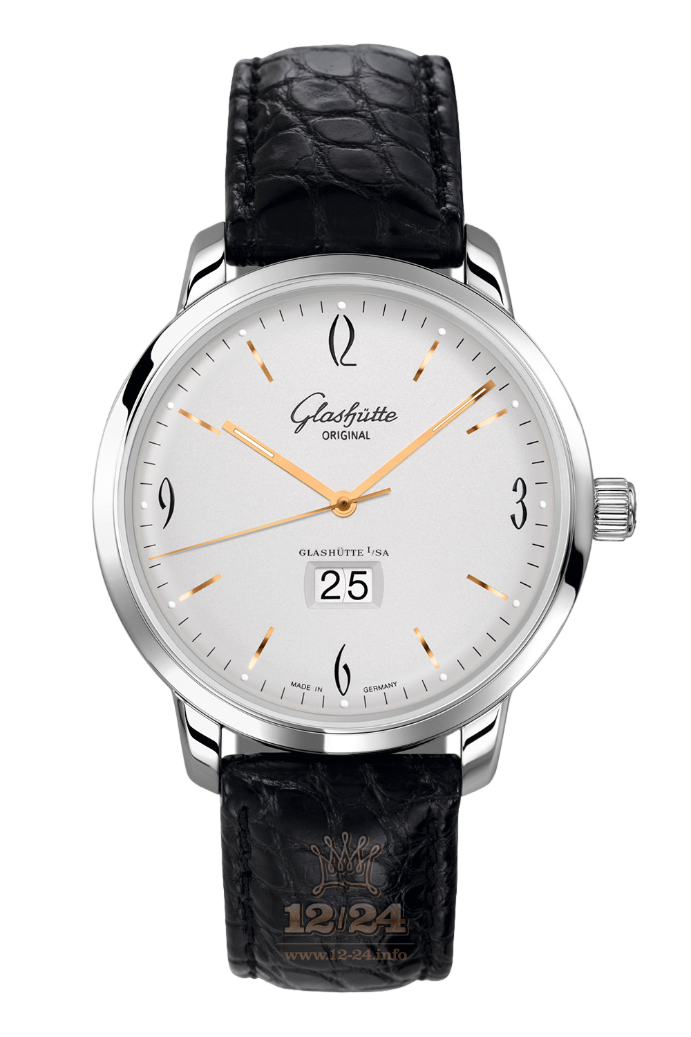 Glashutte Vintage Watch 2-39-47-01-02-04 42 mm Stainless steel Case Silver Dial